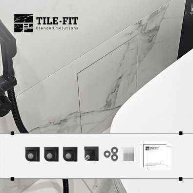 [TILE-FIT 013b] Magnetic Push-Open Kit (3x1) - 1